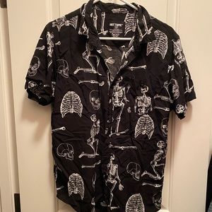 Skelton button up shirt